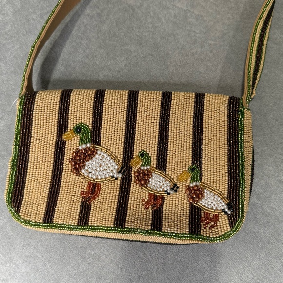 NEW Anthropologie The Fiona Beaded Bag: Animal Edition- Duck - Picture 4 of 7